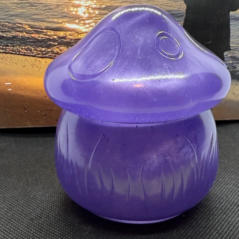 A Unique Purple Resin Hybrid Mushroom Jar